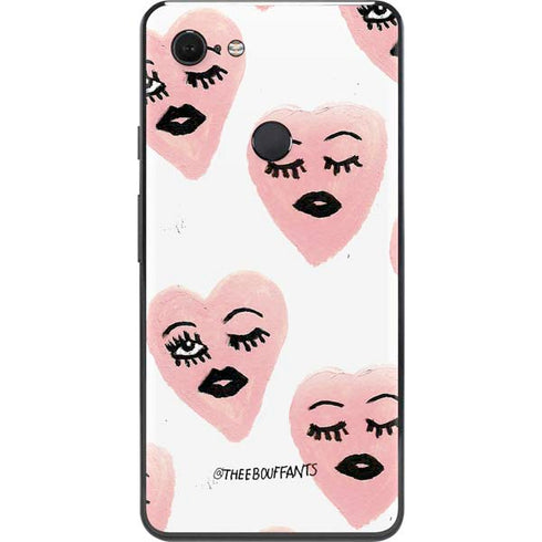 Bouffants and Broken Hearts Winking Hearts Google Pixel 3 XL Skin